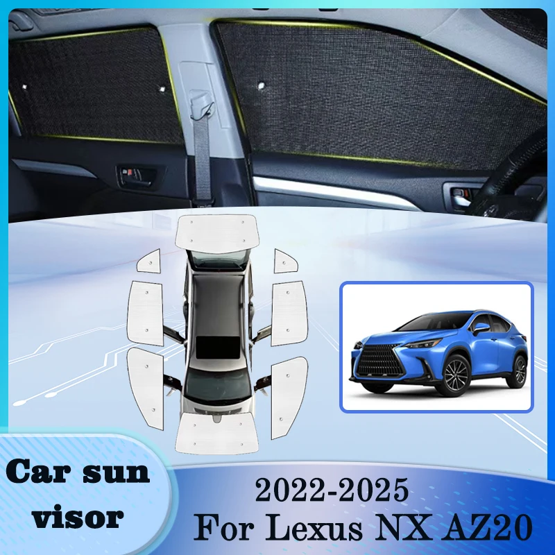 Для Lexus NX AZ20 2022 2023 2024 2025 Полное покрытие Солнцезащитный козырек Защита от солнца Теплоизоляция Защита от ультрафиолета Автомобильные аксессуары