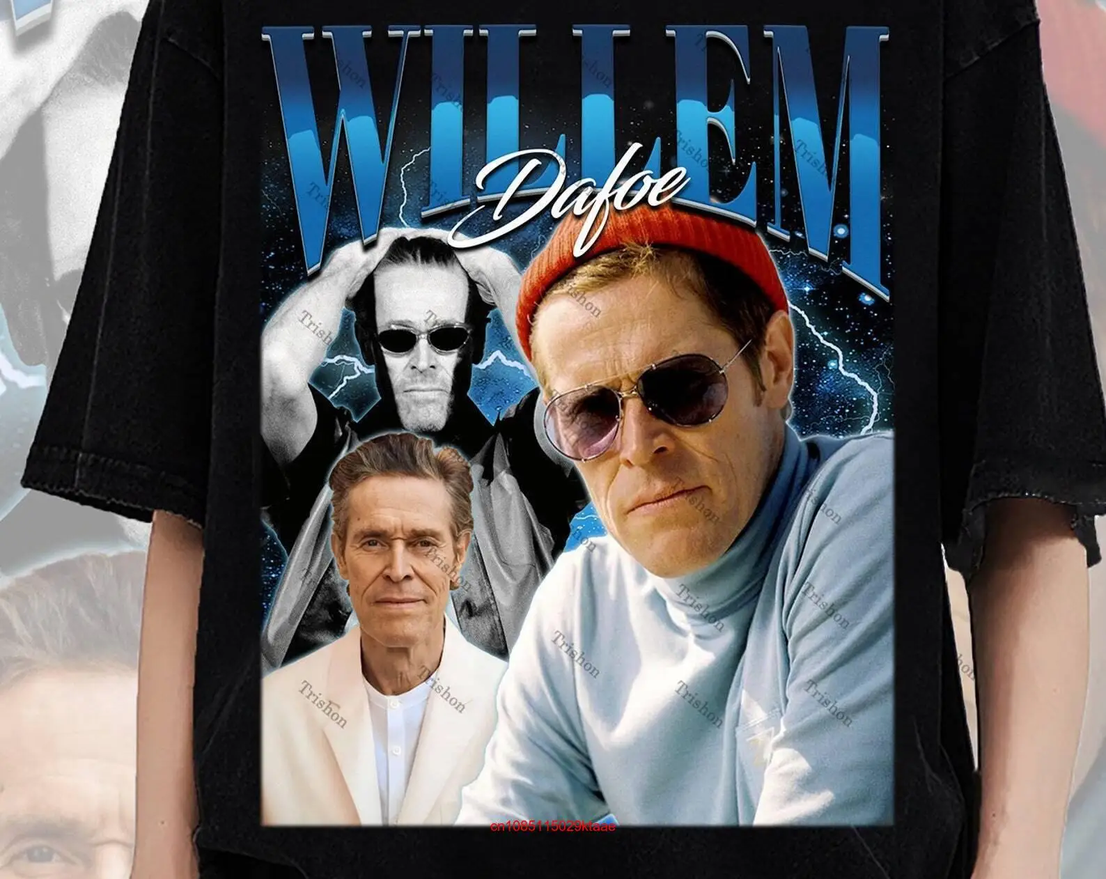 Винтажная Футболка Willem Dafoe в стиле ретро, размер S 5XL, длинный или короткий рукав
