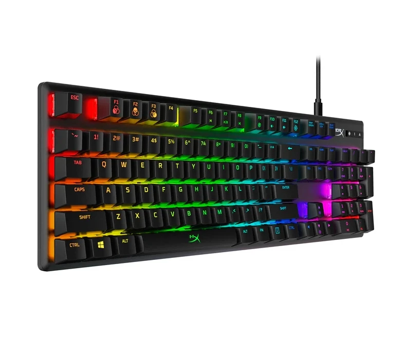 Фото Новая Механическая игровая клавиатура HyperX из сплава, полноразмерная RGB подсветка для ПК №3