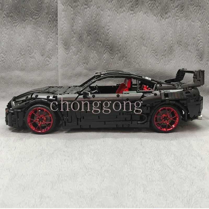 Фото MOC-62982 Черный классический гоночный автомобиль MK4, модель строительного блока 3804, детали MOC, креативный подарок для мальчиков, детская игрушка на день рождения №3
