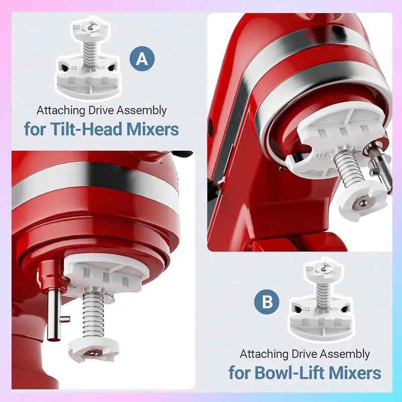 Запчасти для привода мороженого ABRG для Kitchenaid, насадка для привода мороженого Kitchenaid, подходит для Kitchenaid, детали для приготовления мороженого Kitchenaid