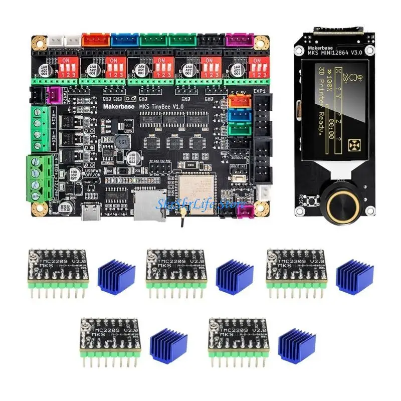 E65E 3D-печать платы управления MKS Tinybee Motherboard ESP32 3D-Touch Wi-Fi Controller