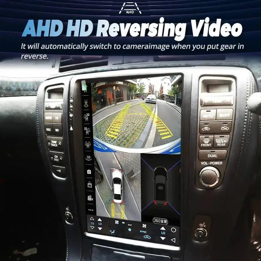 Фото Автомобильный экран Android 15 для Toyota Crown S182 S184 2005-2009, мультимедийный видеоплеер, GPS 12,1 дюйма, 256 ГБ, DSP CarPlay, стерео №5