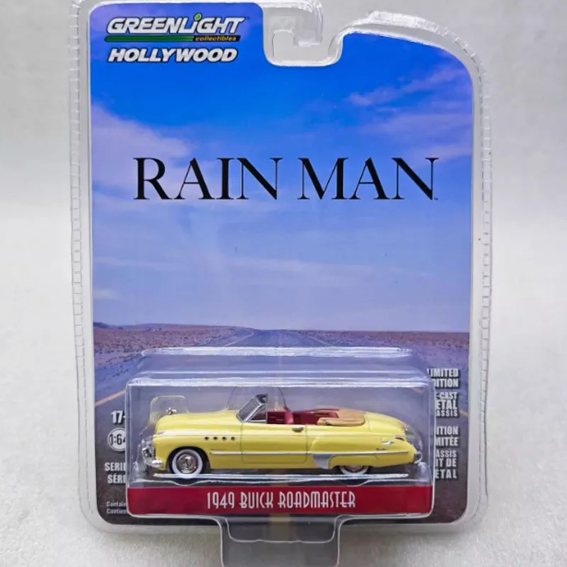 Литой под давлением сплав Greenlight 1:64 1987, Buick Roadmaster Rain Man, трансформируемая винтажная модель автомобиля, коллекционный орнамент, игрушка в подарок