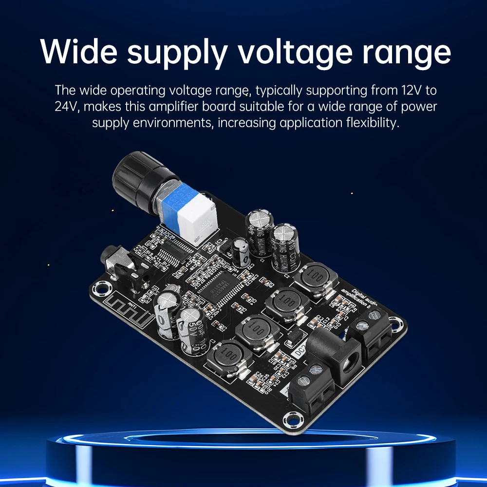Фото XH-A415 HD цифровой аудиоусилитель плата оригинальный чип TPA3118D2 50 Вт * 2 двухканальный модуль усилителя звука 50WX2 AUX/Bluetooth 1 №3