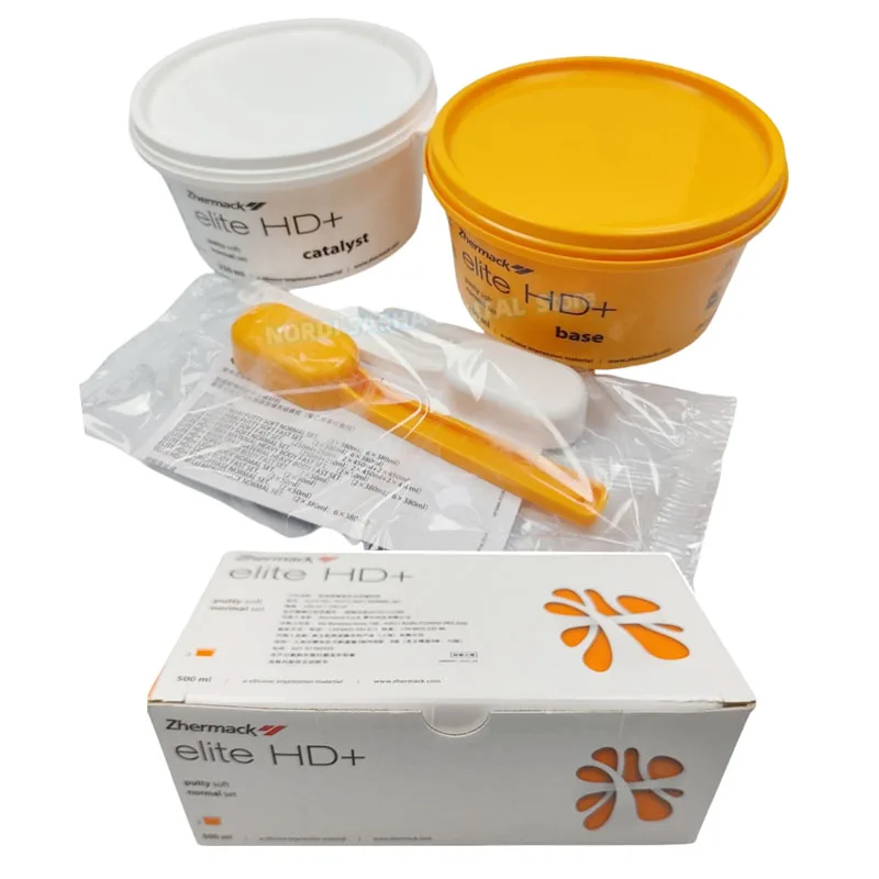 Zhermack Elite HD + Putty, мягкий обычный набор, стоматологический слепочный материал, десна, маска, искусственная резина, силиконовая резина, легкий набор для тела