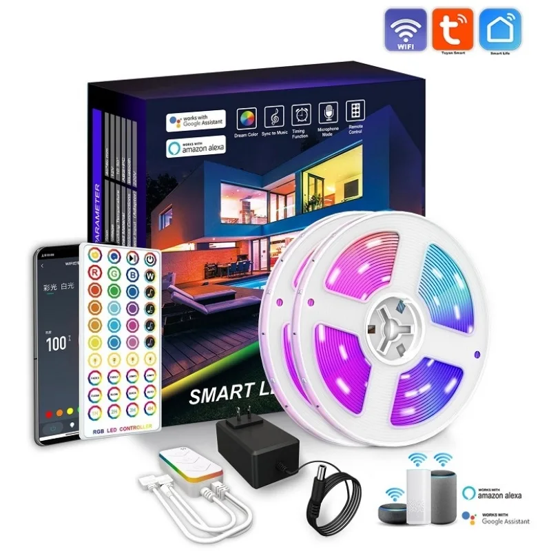 Самоклеящаяся Гибкая RGB-Лента USB для подсветки телевизора, 5 в постоянного тока