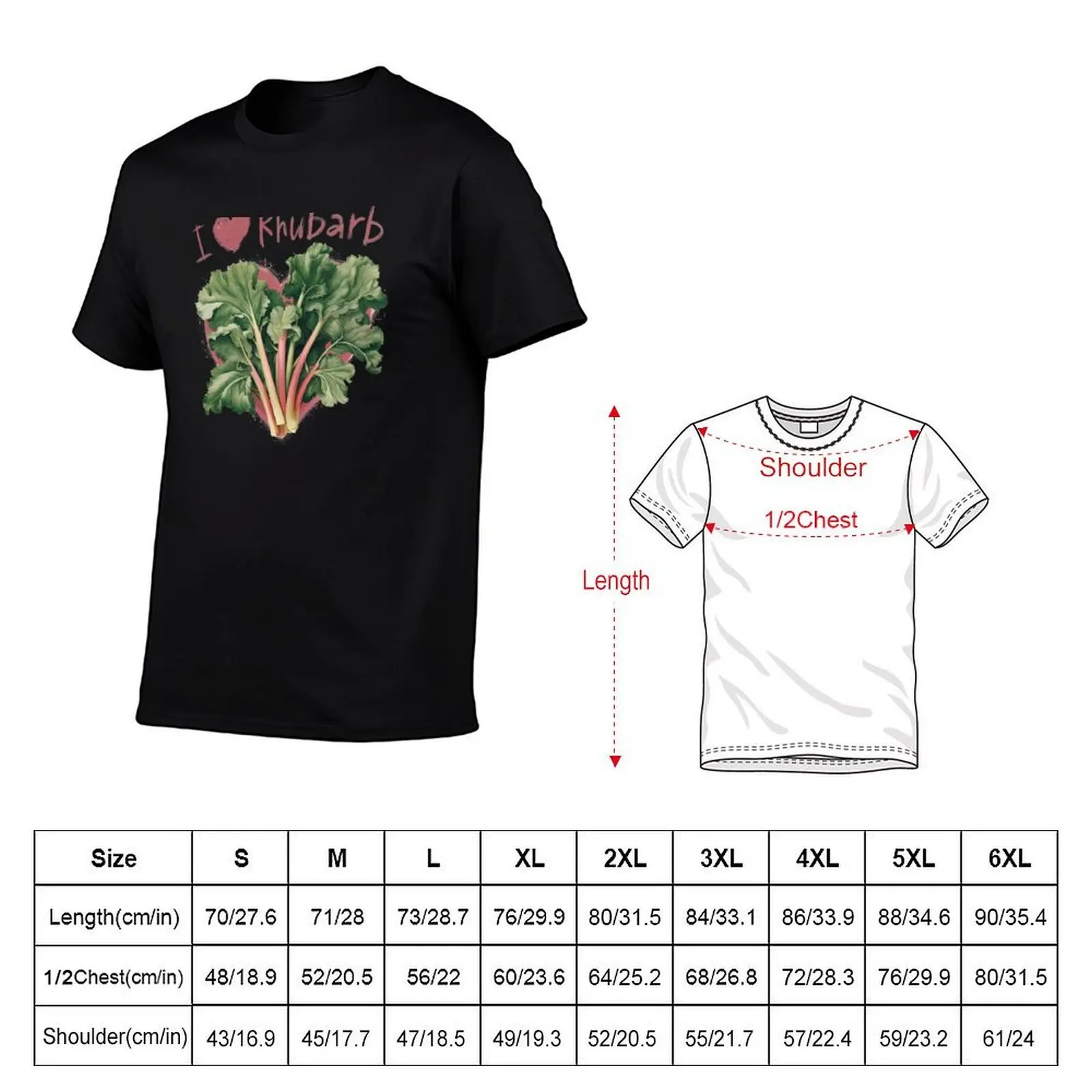 Футболка I Heart Rhubarb, забавные футболки, темный юмор, мужская дизайнерская футболка (art.: 3920d24127b1a) - 3920d24127b1a