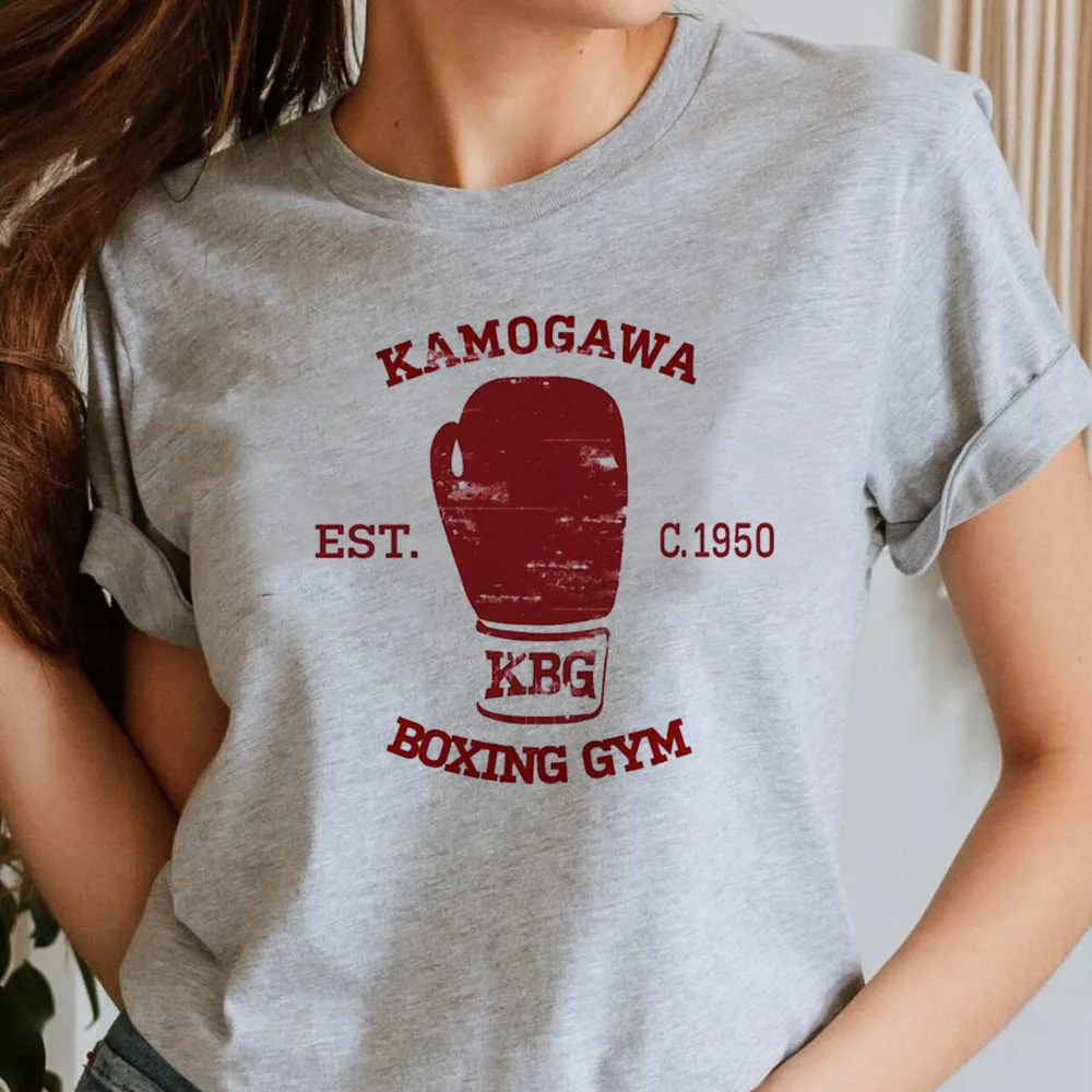 Фото Kbg Hajime No Ippo Kaus рубашка подростковая модная кавайная корейская одежда футболка в стиле гранж Y2k Digital Trendy Gothic Vintage University №4