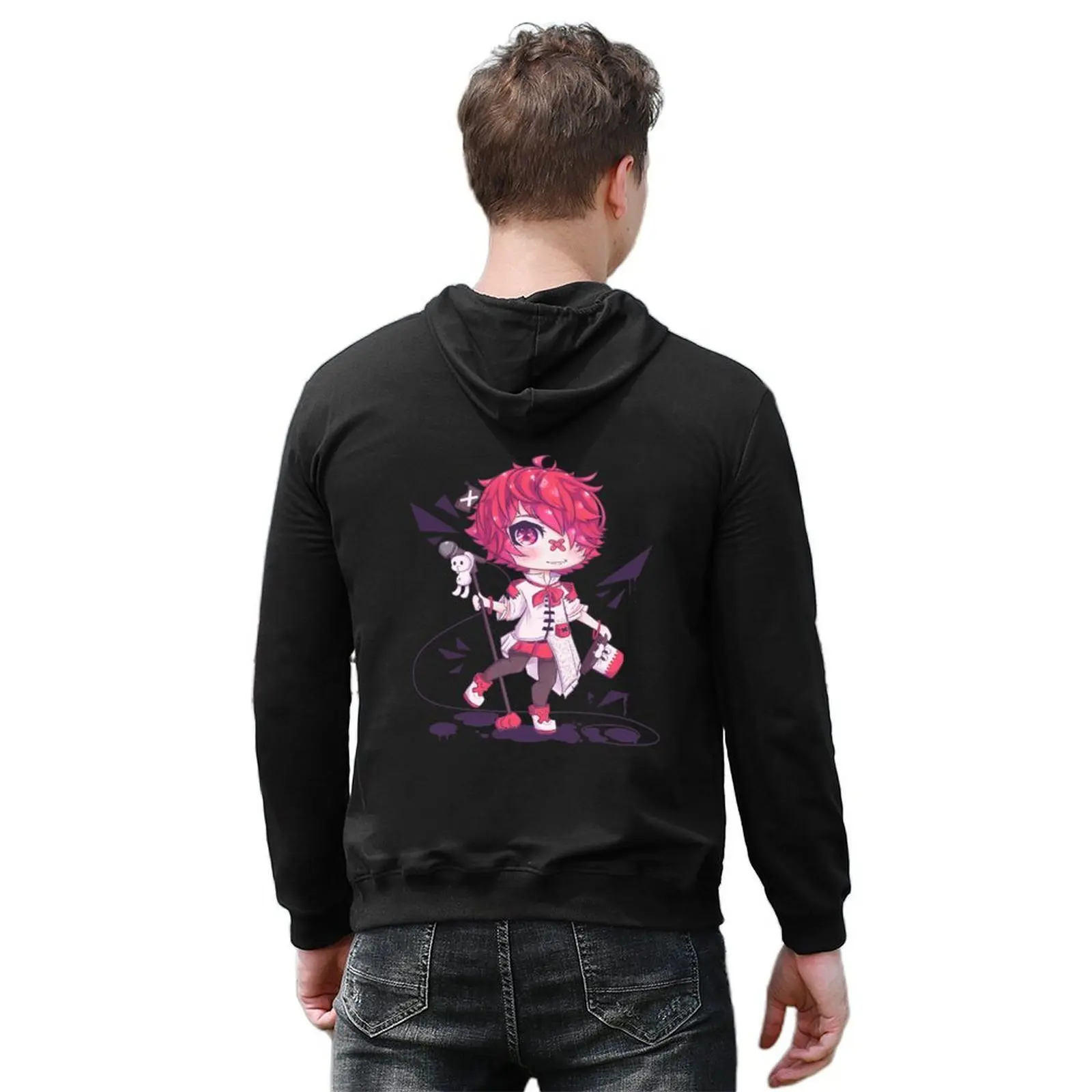 Vocaloid Fukase Chibi с микрофоном Толстовка мужская толстовка комплект корейская осенняя одежда мужское пальто спортивный костюм (art.: 3920d234bb22d) - 3920d234bb22d