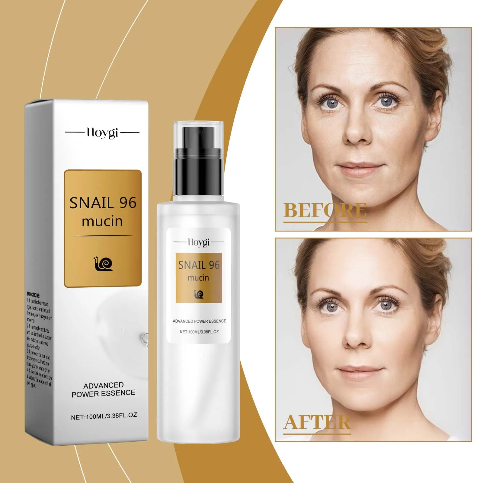 Фото Snail 96 Mucin Power Essence — улучшенная увлажняющая сыворотка для лица, 100 мл |   Корейский уход за кожей с 96% фильтратом секреции улитки №2