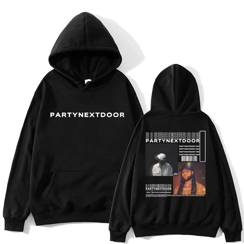 Rapper Partynextdoor Partynextdoor Two Album Hoodies Hip Hop Vintage Gothic Clothes Men's Oversized Fleece Tracksuit Streetwear