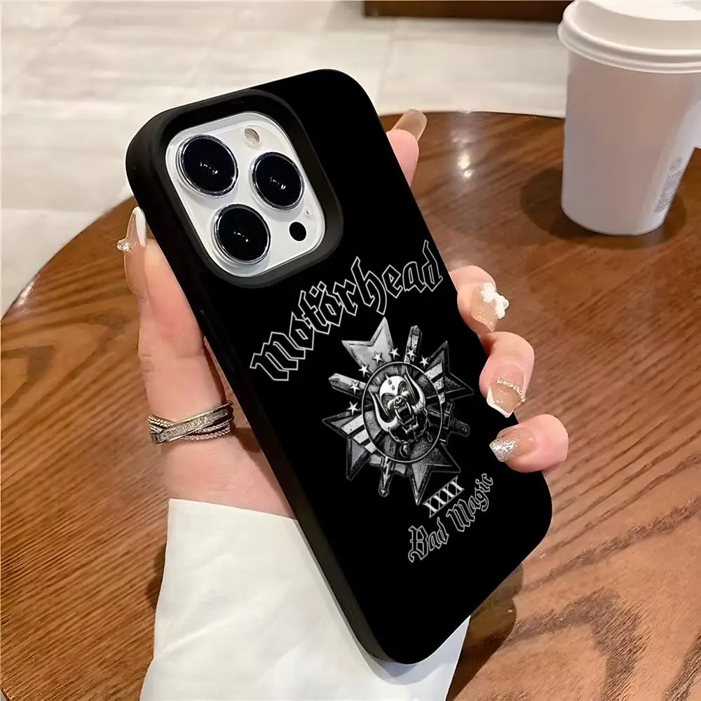 Чехол для телефона M-Motorhead для Iphone 16 15 12 11 Plus 7 8 Max 6 6s Mini X XR XS, матовый чехол для мобильного телефона с большим отверстием