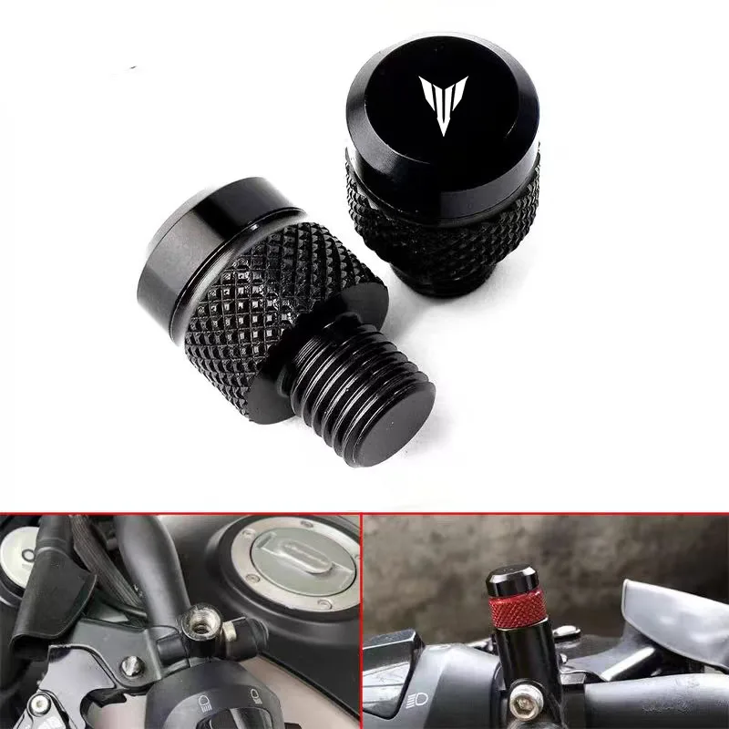 Мотоциклетный алюминиевый болт с заглушкой для зеркала для YAMAHA MT01 MT09 MT07 MT10 MT03 MT 09 07 03 10 MT-09 MT-07 MT-10 MT-03