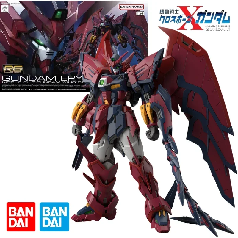 Оригинальная коробка Bandai RG 1/144, мобильный костюм GUNDAM EPYON WING OZ-13MS Aninm, фигурка в сборе, модель, игрушка, детские подарки