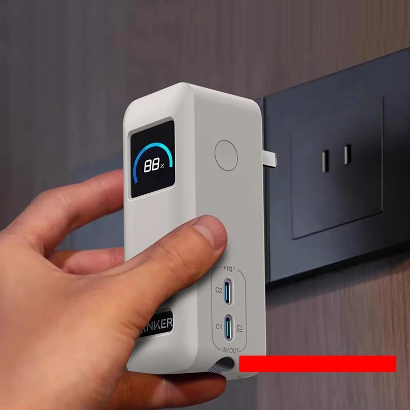 Фото Портативный силиконовый чехол для Anker Prime 9600 мАч 65 Вт, зарядное устройство, защитный чехол, дорожный чехол, сумка для хранения зарядного устройства №2
