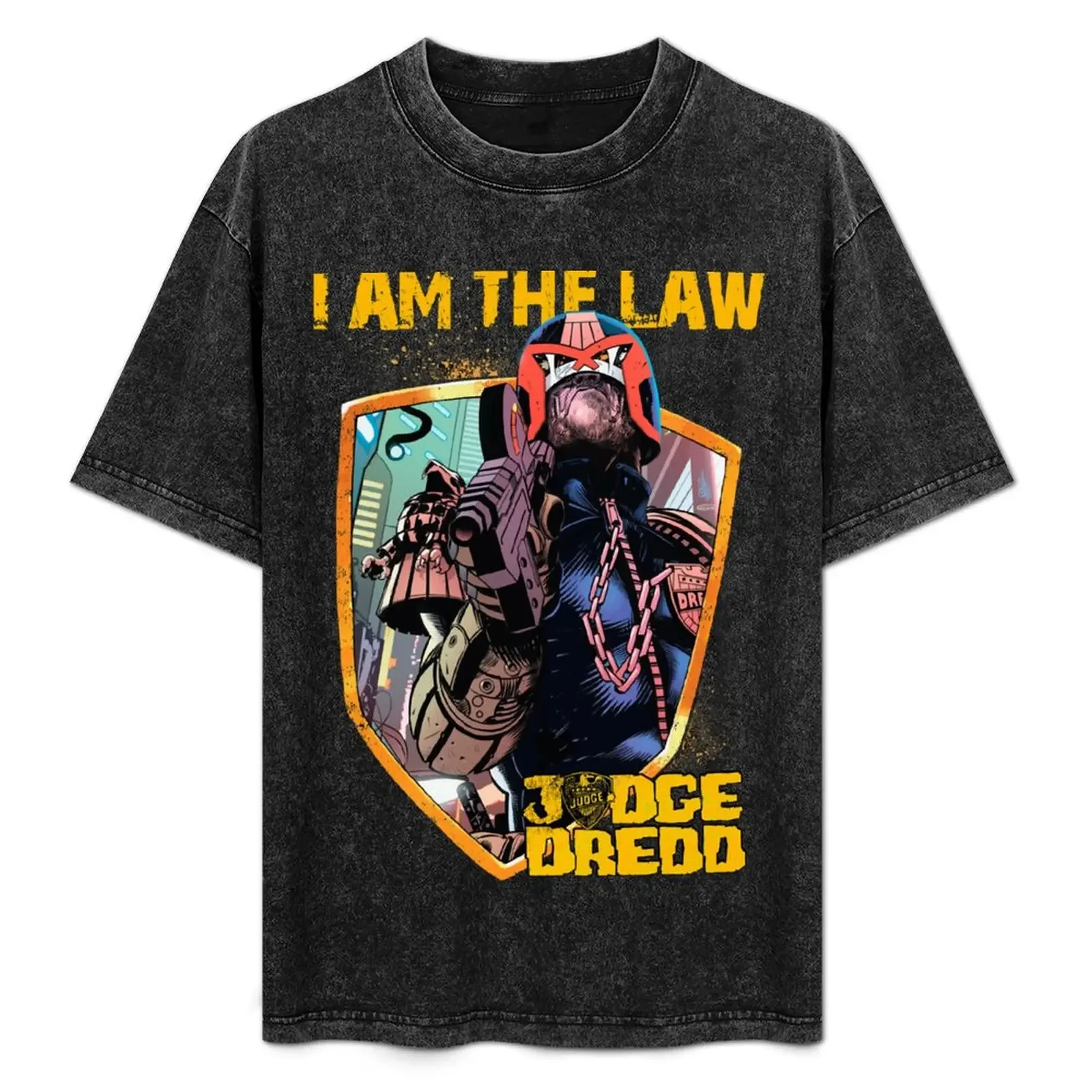Футболка Dredd - I Am The Law, эстетическая одежда, синяя арховая одежда по индивидуальному заказу, мужская одежда