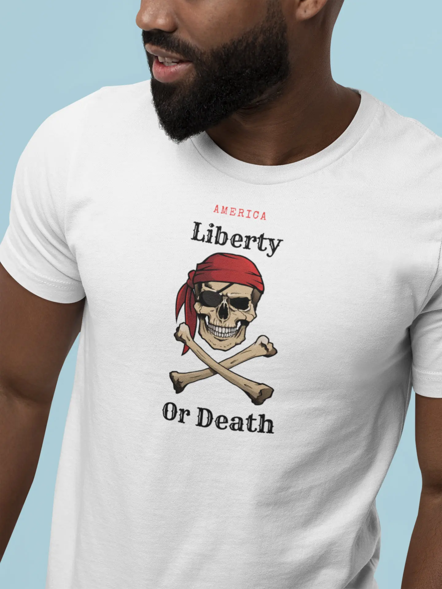 Футболка Liberty Or Death для мужчин, Классическая, забавная