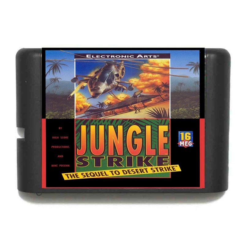 Новое поступление, игра Jungle Strike 16 бит MD для Sega Mega Drive для Genesis