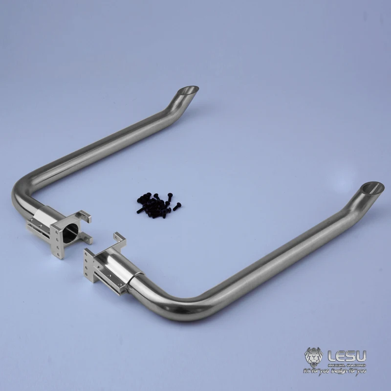 LESU 114 American truck chimney exhaust pipe Tamiya New Old King King tractor head all metal upgrade fittings (art.: 3920cd5fbe2ef) - 3920cd5fbe2ef