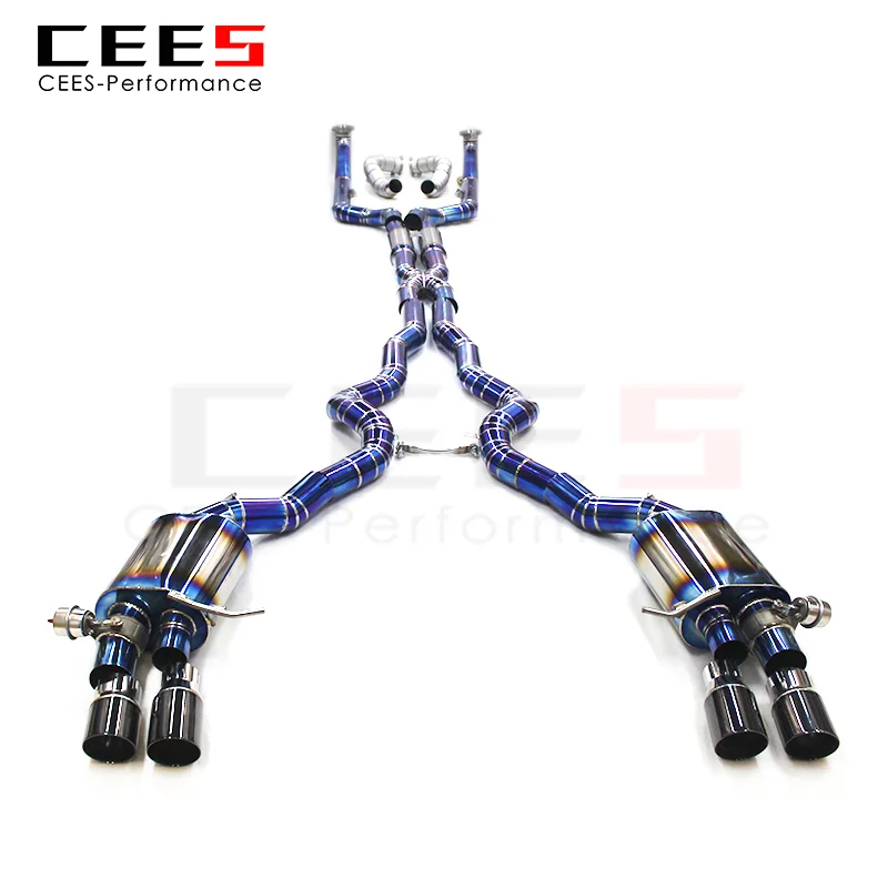 Фото Cees No Cat Downpipe с выхлопом Catback для BMW M5 F10/F15 4.4TT 2012-2016, тюнинг, высокопроизводительная система выхлопных труб №2