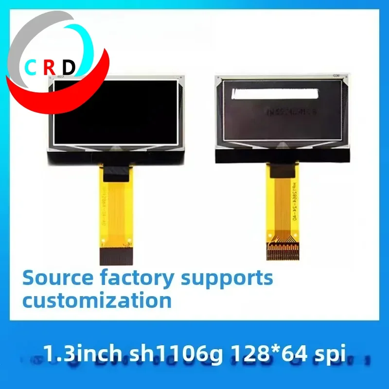 Фото Changruida 1,3-дюймовый OLED ЖК-экран 128x64 небольшой экран SH1106 с подключением SPI белый синий голый экран oled raspberry pi korg №3