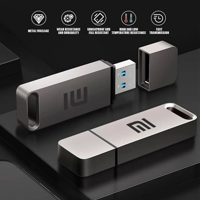 Фото Оригинальный USB 3,2 флэш-накопитель Xiaomi, флэш-накопитель, высокоскоростной переносной накопитель, большой емкости 1 ТБ, водонепроницаемые устройства для компьютера №5