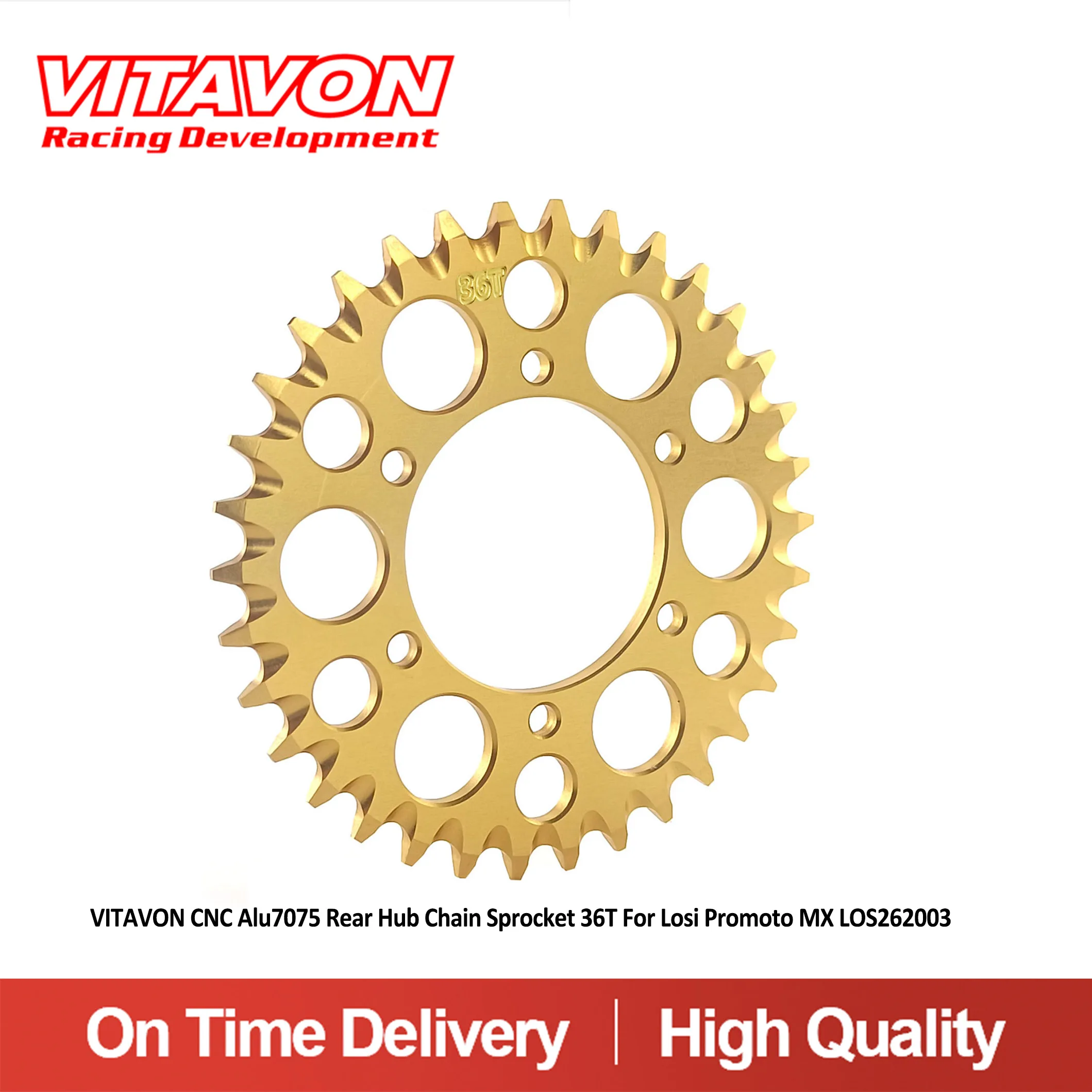 VITAVON CNC Alu7075 Звездочка заднего ступицы 28T,30T,34T,35T,36T для Losi Promoto MX LOS262003 (art.: 3920d1cae21ce) - 3920d1cae21ce