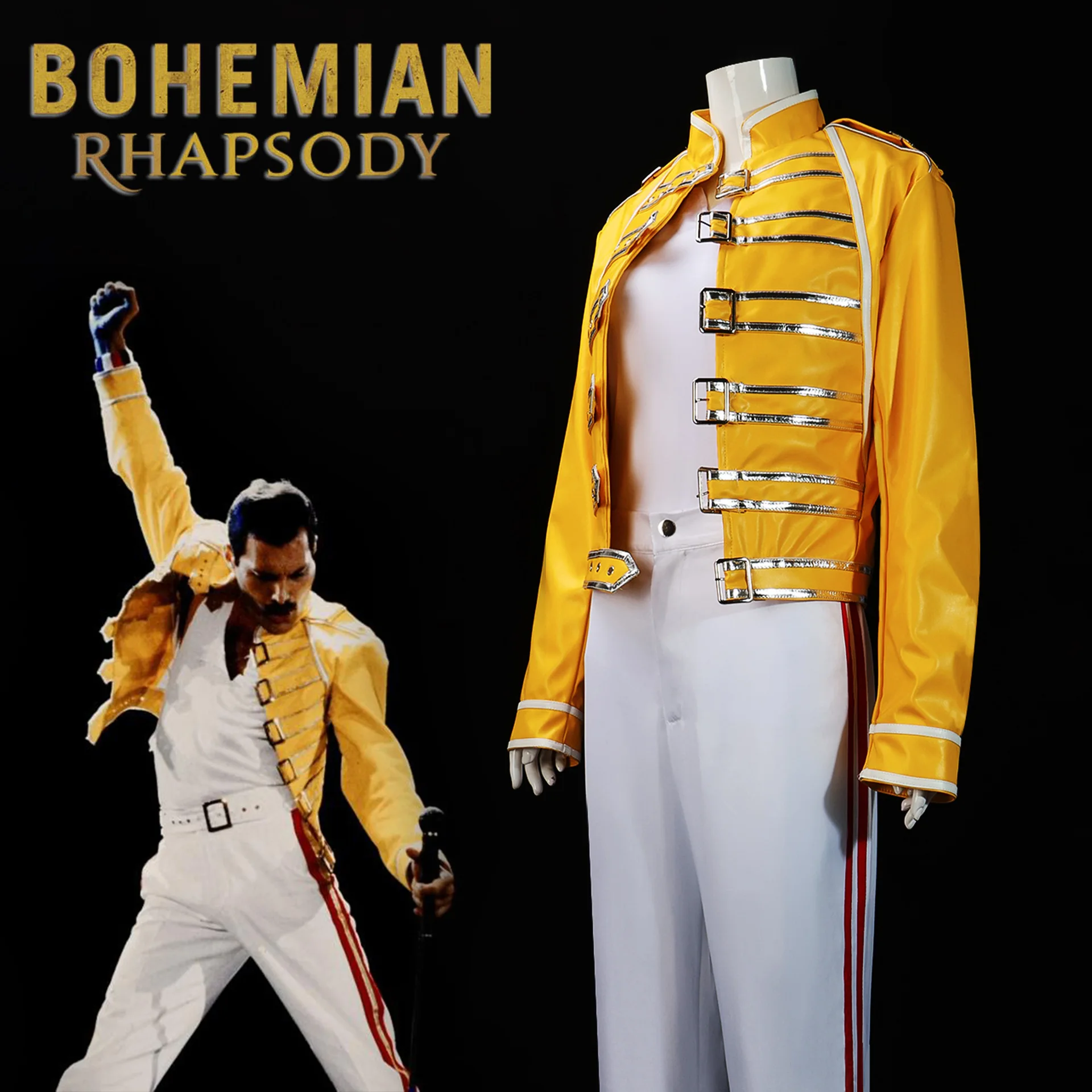 Костюм для косплея Queen Band Lead Freddie Mercury