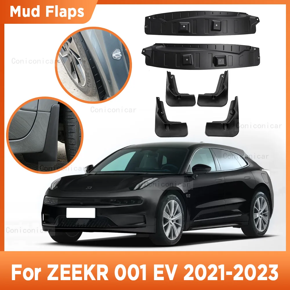 Для ZEEKR 001 EV 2021-2023 автомобильные брызговики, брызговики, внешние брызговики, аксессуары для передних и задних колес