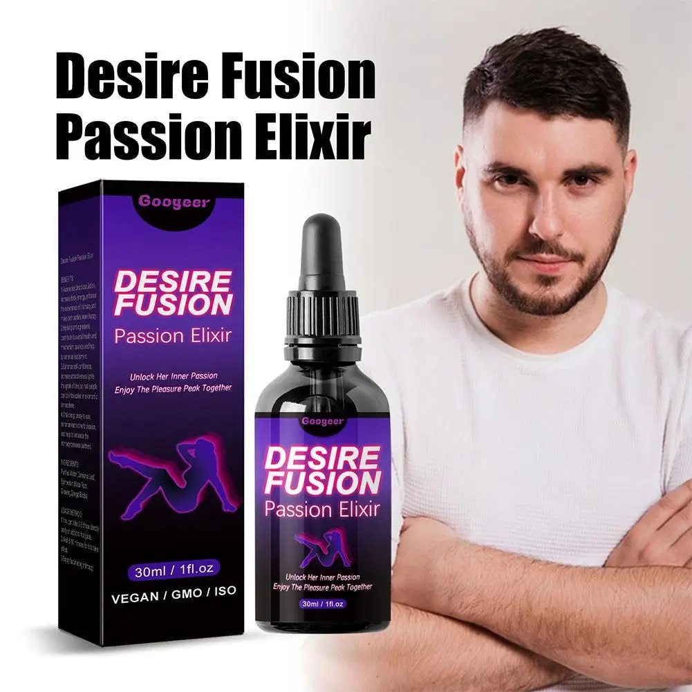 30 мл Desire Fusion Passion Love Elxir, капли противоположной аттракции, повышающие влагу, химические искры, главные соблазнения