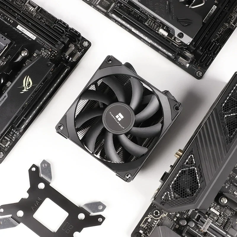 Кулер для процессора Thermalright, радиатор, 4 тепловые трубки HTPCITX, низкопрофильный корпус для ПК, охлаждающий вентилятор с ШИМ для Intel 115x1200 AMD AM4 A4, чехол (art.: 3920cb9fbefa0) - 3920cb9fbefa0