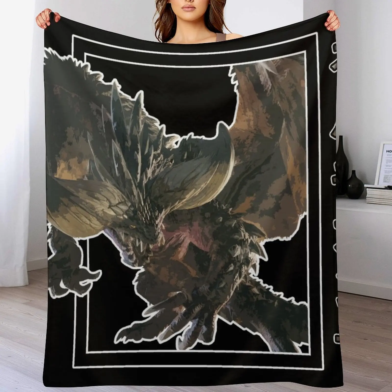 Нергигант (?????????????3???) MHW 3, декоративное одеяло для кровати, роскошное одеяло для дивана, одеяла
