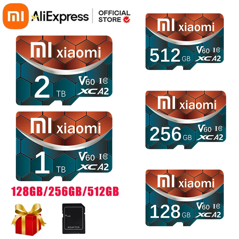 Оригинальная карта Micro TF SD Xiaomi, высокоскоростная карта памяти 128 ГБ, 256 ГБ, 512 ГБ, SD карта 1 ТБ, TF флеш-карта для телефона, настольного ПК, ноутбука