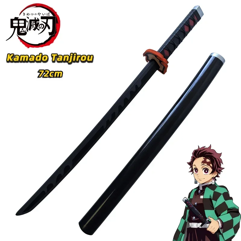 Фото Demon Slayer Katana Original Anime Sword Assembled Cosplay Weapon Agatsuma Zenitsu Shinazugawa Sanemi Swords 72cm №5