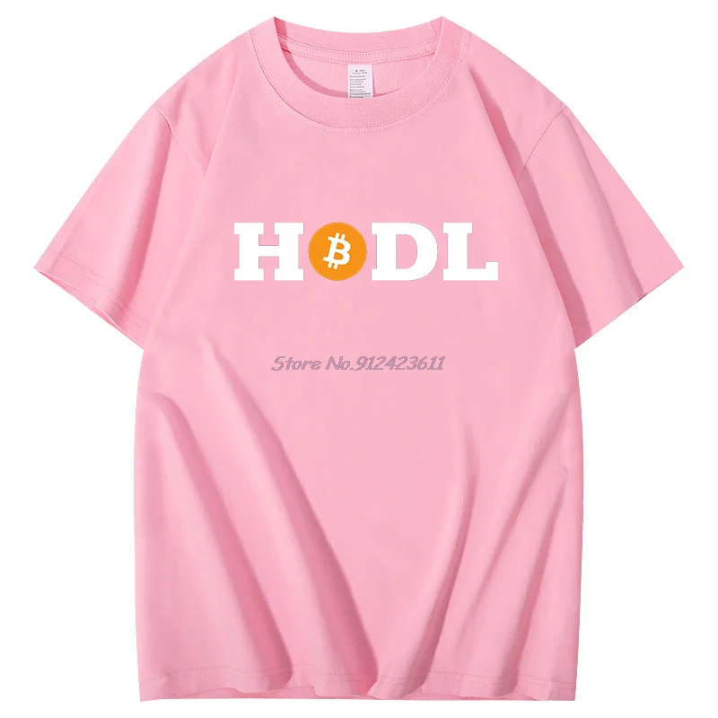 Фото Биткойн Криптовалюта Meme Винтаж Hodl Harajuku Графические футболки Летняя хлопковая футболка с круглым вырезом и короткими рукавами Мужская одежда №2