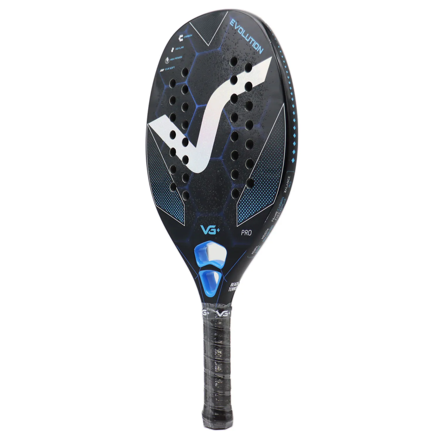 Фото Профессиональная ракетка для пляжного тенниса Full/12K/Kevlar Carbon EVA SOFT с чехлом Tenis Raquete Пляжный теннис №4