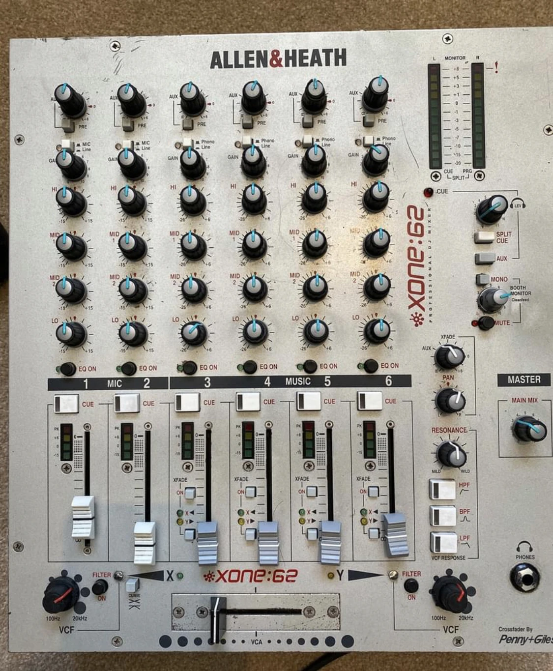 Потребитель с низким потреблением энергии Allen & Heath Xone 62