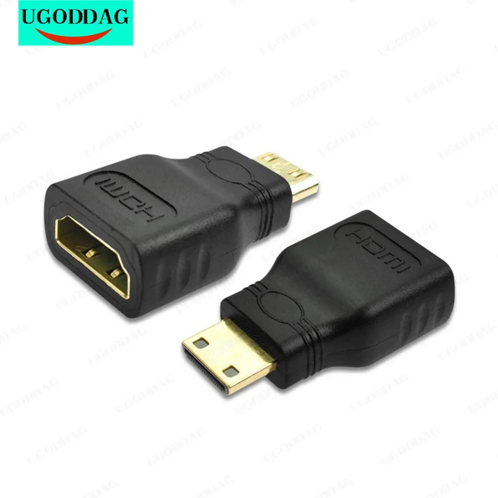 Переходник Mini HDMI-совместимый со штекером на гнездо HDMI стандартный удлинитель переходник с разъемом «Мама-папа» позолоченный 1080P