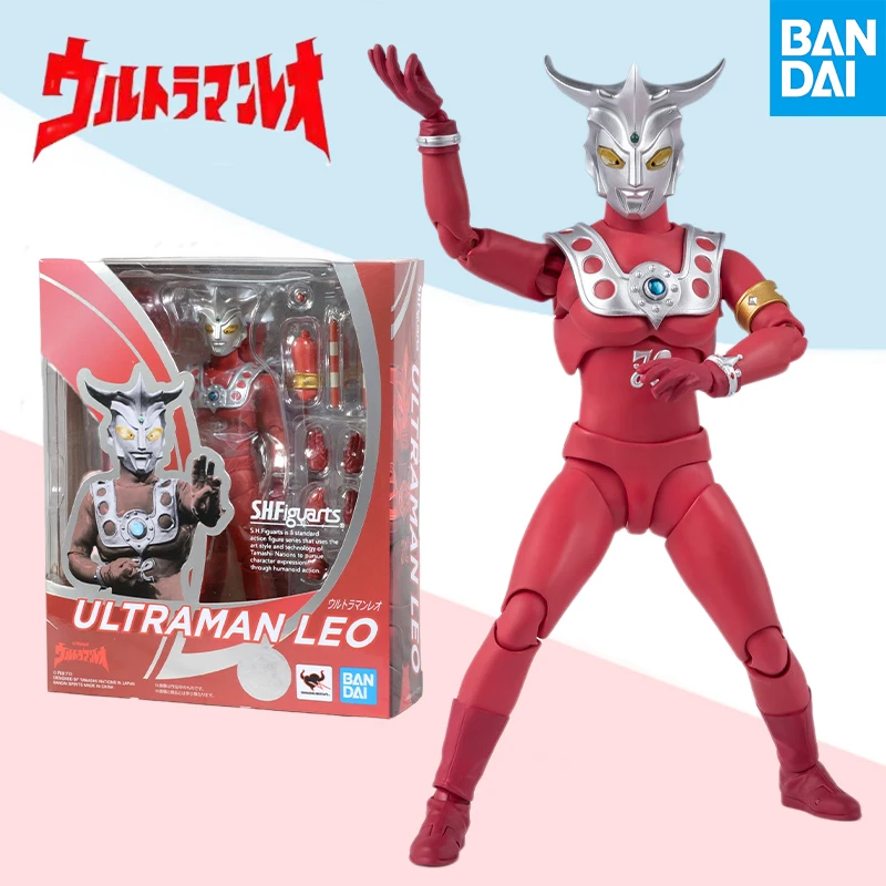 Оригинальная коробка Bandai S.H. Фигуртс SHF ULTRAMAN LEO, полнофункциональная аниме искусственная игрушка из ПВХ, готовая игрушка, подарок для детей