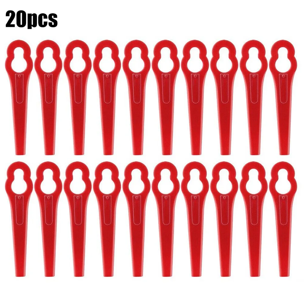 20pcs Plastic Blades Garden Power Tool Accessories Lawn Mower Replacement Parts For Einhell Cordless Grass Trimmer GE-CT 18