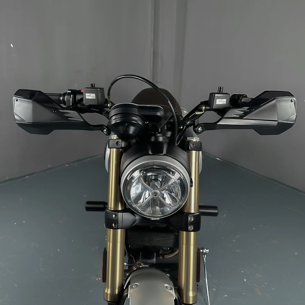 Фото Защитная накладка на руль для DUCATI Scrambler 1100 Sport Dark Tribute Pro, специальная защита для рук мотоцикла, защитные аксессуары №2