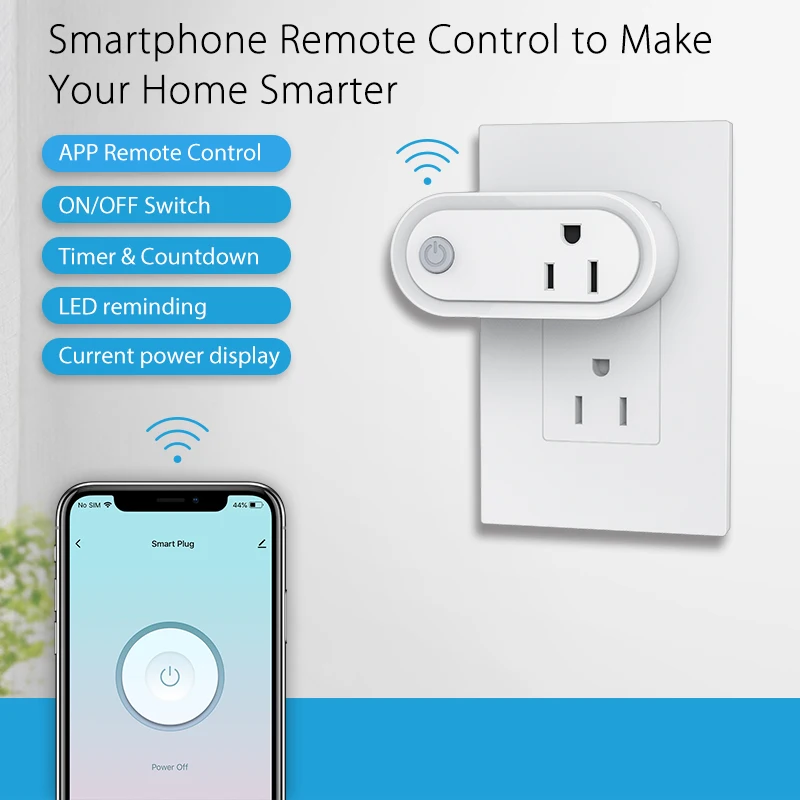 Оставайтесь на связи и в управлении с Tuya для интеллектуальной Wi-Fi розетки ZigBeeWIFI, наслаждайтесь удаленным доступом и мониторингом энергии (art.: 3920c79f3174b) - 3920c79f3174b