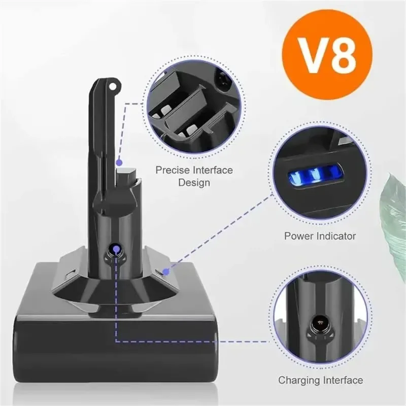 Фото Прямые продажи с фабрики для Dyson V6/v7/V8 типа A/B, аккумулятор серии пылесосов 21,6 В + зарядное устройство №4
