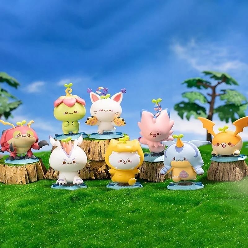 Фото В наличии Bandai Digimon серии приключений, женская игрушка, кукла, милая Аниме Фигурка агумон, габумон, патамон, подарки, игрушки №2