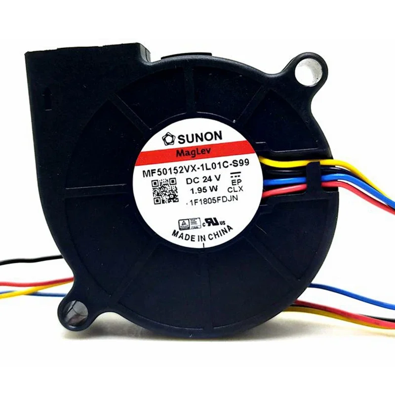Вентилятор-вентилятор 24 В 5015, 3D-принтер для Sunon MF50152VX-1L01C-Q99 MF50152VX-1L01C-s99 24 В постоянного тока 1,95 Вт ШИМ-вентилятор охлаждения