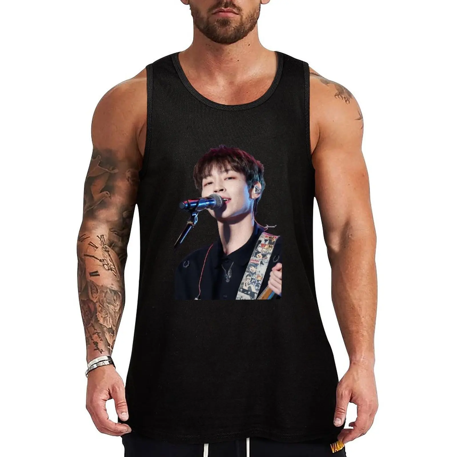Woosung Portrait Tank Top аниме футболки мужская футболка без рукавов
