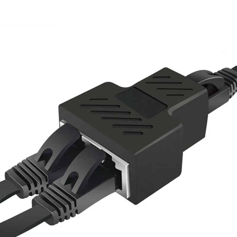 Сетевой кабель Ethernet с 1 на 2 каналами, Разветвитель RJ45 с двумя разъемами, соединительный элемент для док-станций для ноутбуков