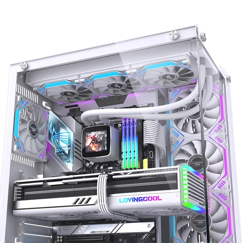 LOVINGCOOL новый игровой компьютер 240 мм жидкостный кулер для процессора ПК кулер для воды охлаждающий радиатор с экраном видеодисплея для AM3 AM4 (art.: 3920d06757656) - 3920d06757656