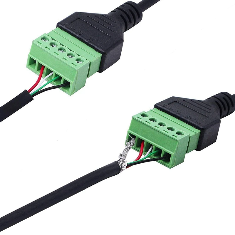 Фото HFES 2X RJ45 винтовой терминал соединительный кабель RJ45 штекер до 8 контактов фотоэлемент для Cat5/6/7 Ethernet №5